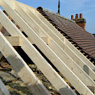 <p>Roof structure on ready for covering.</p>