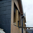 <p>New roof dormers being constructed. Traditional slate to dormer sides. Timber pinnacle to top of gable end.</p>