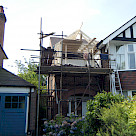 <p>The roof structure taking place.</p>