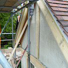 <p>Clear pressure treated timbers starting to be fitted.</p>
